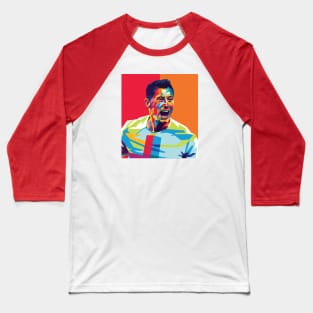 Robert Lewandowski In Wpap Pop Art Style Baseball T-Shirt